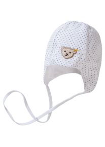 Steiff Collection, Mädchen Erstlingsmütze, Nachtblau / Weiß