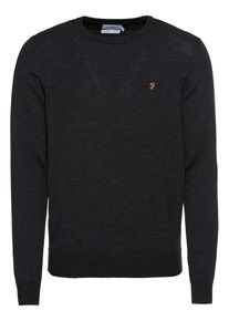 Farah, Herren Pullover 'MULLEN WOOL CREW SWE', Dunkelgrau