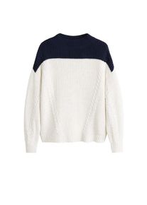 Mango, Damen Pullover 'Cloudy', Nude / Navy