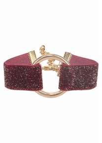 J. JAYZ, Damen Armband, Gold / Bordeaux