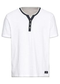 Esprit, Herren T-Shirt '2in1slub he ss', Weiß