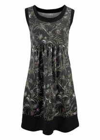 Boysen's BOYSEN'S, Damen Jerseykleid, Khaki / Petrol / Dunkelpink / Schwarz / Weiß