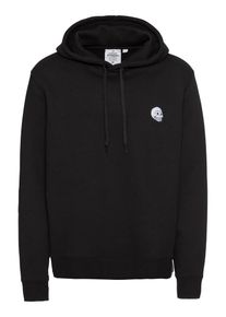 Cheap Monday, Herren Hoodie 'Pullover hood Skull badge', Schwarz