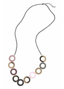 J. JAYZ, Damen Kette, Gold / Altrosa / Silber