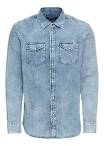 Jack & Jones JACK & JONES, Herren Hemd 'JJESHERIDAN SHIRT L/S', Blue Denim