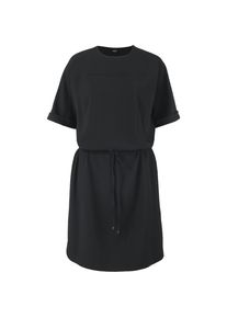 s.Oliver BLACK LABEL, Damen Legeres Kleid mit Bindegürtel, Schwarz