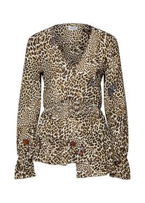 Liu Jo JEANS, Damen Bluse 'TUNICA COSMY', Beige / Braun / Schwarz