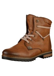 Rieker, Damen Stiefelette, Hellbeige / Braun