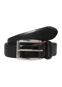 Polo Ralph Lauren, Herren - Gürtel 'SADDLE LEATHER-1 1/8 HARNESS', Schwarz / Silber