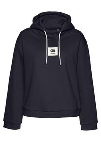 G-Star Raw, Damen Sweatshirt 'Bilbi box', Kobaltblau / Wei&szlig;