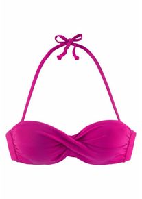 Lascana, Damen Bügel-Bandeau-Top 'Sofia', Pink