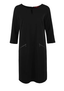 s.Oliver RED LABEL, Damen Twill-Kleid, Schwarz