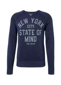 Tom Tailor, Herren Pullover, Navy / Rauchblau