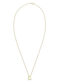Diamore, Damen Kette 'Herz', Gold / Transparent