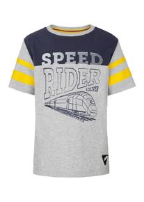 s.Oliver Junior, Shirt, Kobaltblau / Gelb / Grau
