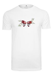 Mister Tee, Herren Tee 'Money To Blow', Orange / Rot / Schwarz / Wei&szlig;