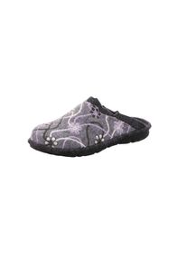 Romika, Damen Hausschuhe, Grau / Dunkelgrau / Helllila / Wei&szlig;