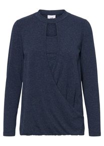 MAMALICIOUS, Damen Jersey Still-Bluse, Navy