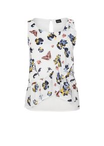 s.Oliver BLACK LABEL, Damen Blusentop, Navy / Rauchblau / Hellbraun / Gelb / Rot / Wei&szlig;