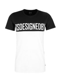 Q/S Designed By, Herren T-Shirt, Schwarz / Weiß