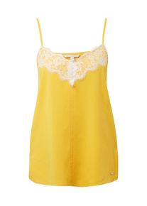 Tom Tailor Denim, Damen Top, Gelb / Wei&szlig;