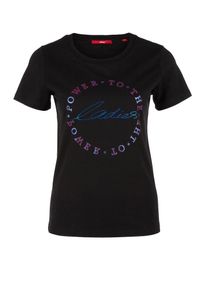 s.Oliver RED LABEL, Damen T-Shirt, Mischfarben / Schwarz