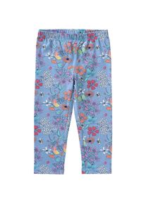 s.Oliver Junior, Mädchen Jersey-Leggings mit Print, Himmelblau / Mischfarben