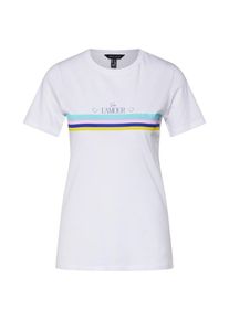 New Look, Damen T-Shirt, Hellblau / Weiß