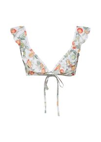 Minkpink, Damen Bikinitop 'Multi VALENCIA FRILL', Weiß