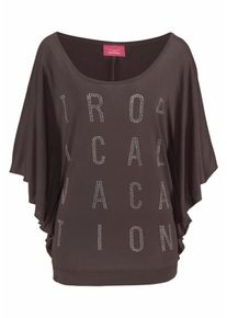 Lascana, Damen Strandshirt, Taupe