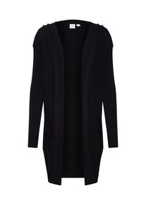 GAP, Damen Strickjacke 'TXT HOODED OPEN 3RD', Schwarz