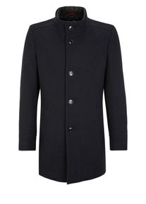 s.Oliver BLACK LABEL, Herren Wollmantel mit Insert, Schwarz