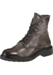 JOLANA & FENENA JOLANA & FENENA, Damen Schnürstiefeletten, Grau / Schwarz