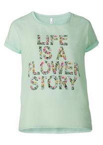 sheego Trend, Damen Shirt, Gelb / Grün / Pastellgrün / Pink