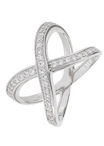 SIF JAKOBS, Damen Ring 'Exilles SJ-R10989-CZ', Silber / Weiß