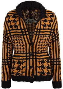Khujo, Damen Strickjacke 'SERENA', Cognac / Schwarz
