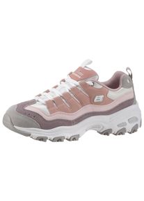 Skechers, Damen Sneaker 'D ́Lites - Sure Thing', Rosé / Pastellpink / Weiß