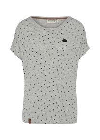 Naketano, Damen T-Shirt 'EyHammaAltaLaaaaaba III', Graumeliert / Schwarz