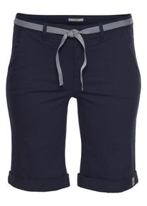 Tom Tailor, Damen Polo Team Bermudas (Set, 2 tlg., mit Bindeg&uuml;rtel), Navy