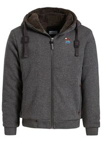 Khujo, Herren Sweatjacke 'ROBBIE', Anthrazit
