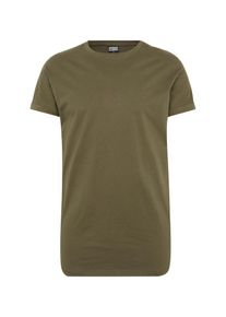 Urban Classics, Herren T-Shirt 'Long Shaped Turnup Tee', Oliv