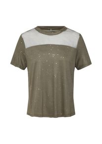 Only, Damen Shirt 'onlVIOLA S/S TOP JRS', Oliv