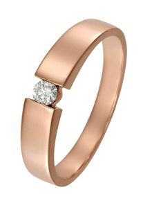 Christ, Damen Ring 'Diamonds', Rosegold / Wei&szlig;