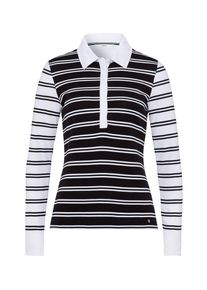 Brax, Damen Shirt 'Cecille', Schwarz / Weiß