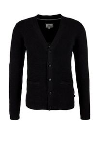 Q/S Designed By, Herren Cardigan, Schwarz
