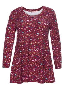 Joe Browns, Damen Longshirt, Mischfarben / Rubinrot