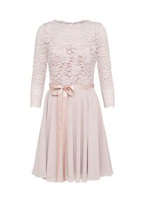 Swing, Damen Spitzenkleid mit Chiffon-Rock, Rosé