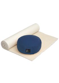 YOGISTAR.COM, Herren Comfort Edition Set 'Meditation Natur', Dunkelblau / Naturwei&szlig;