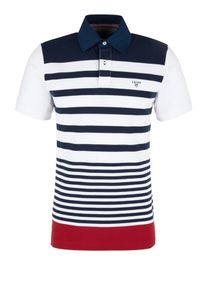 s.Oliver RED LABEL, Herren Poloshirt, Navy / Feuerrot / Wei&szlig;