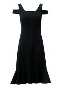 Heine, Damen Bodyform-Etuikleid, Schwarz
